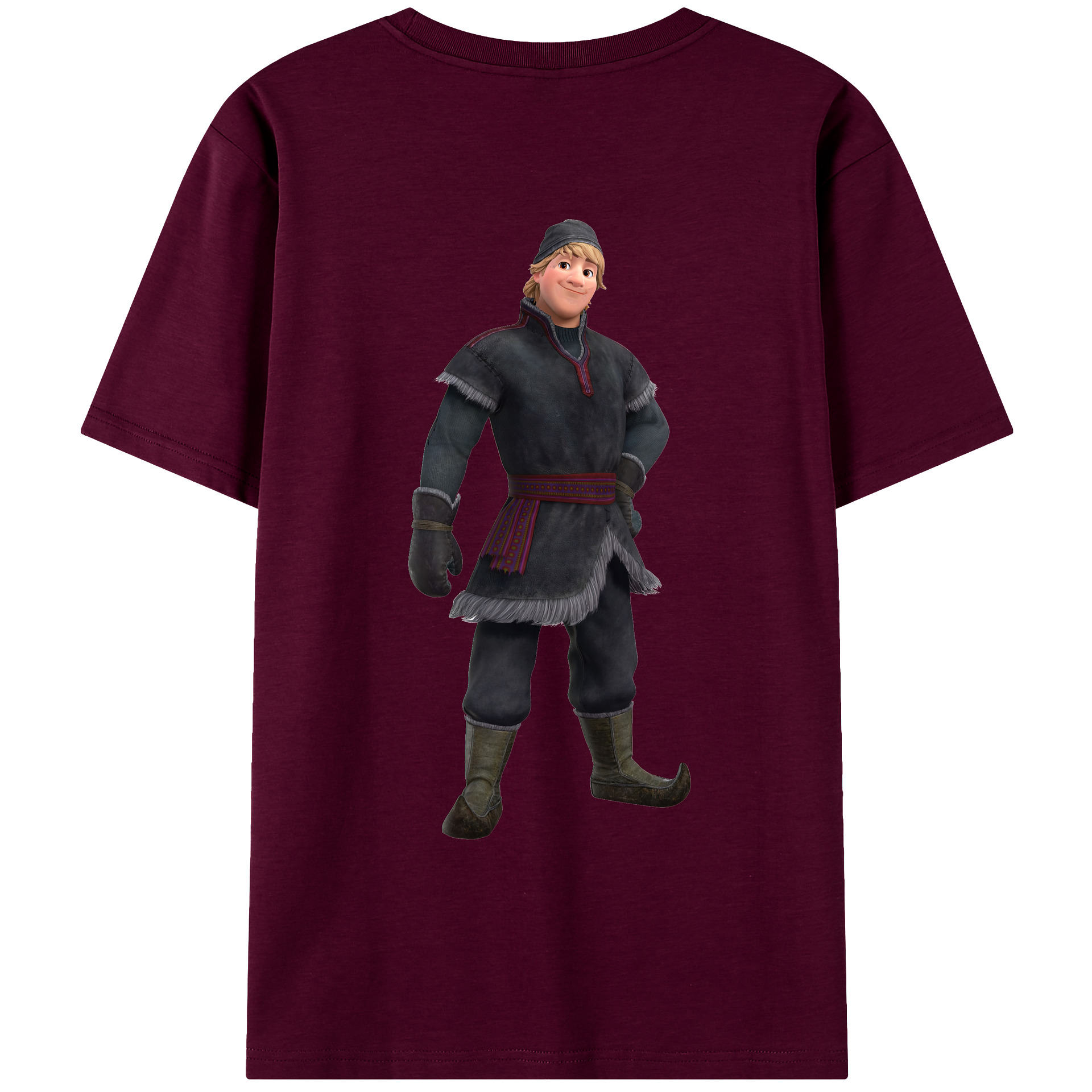（画像用） アナと雪の女王 アンナ エルサ Frozen Anna Elsa レディース半袖Tシャツ(バックプリント)
